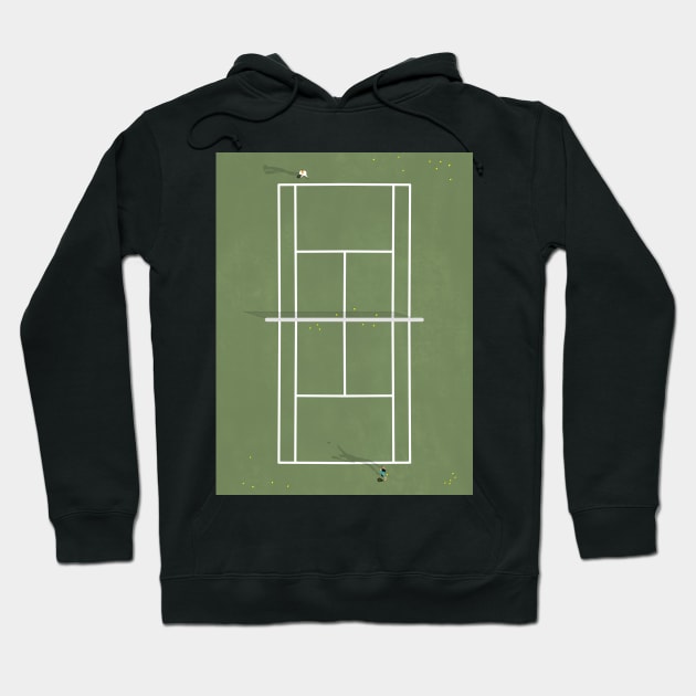 Tennis Court From Above Hoodie by From Above